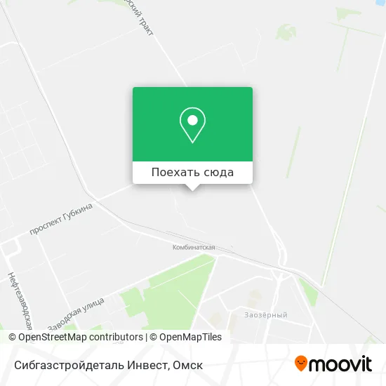 Карта Сибгазстройдеталь Инвест