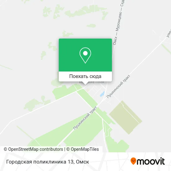 Карта Городская поликлиника 13