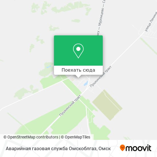 Карта Аварийная газовая служба Омскоблгаз