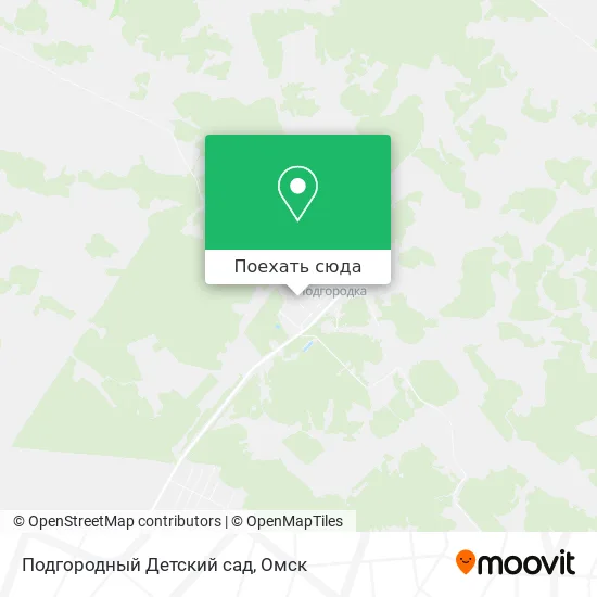 Карта Подгородный Детский сад