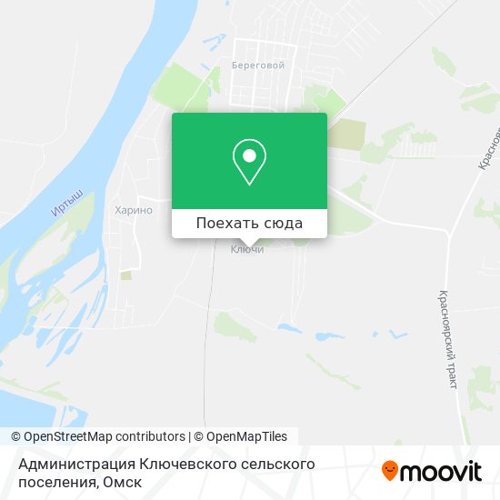Карта Администрация Ключевского сельского поселения