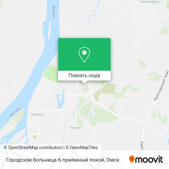 Карта Городская больница 6-приёмный покой