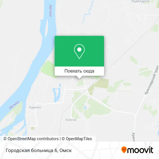 Карта Городская больница 6