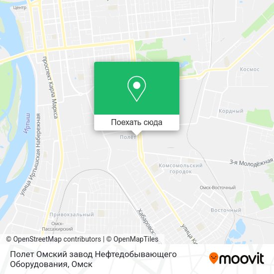 Карта Полет Омский завод Нефтедобывающего Оборудования