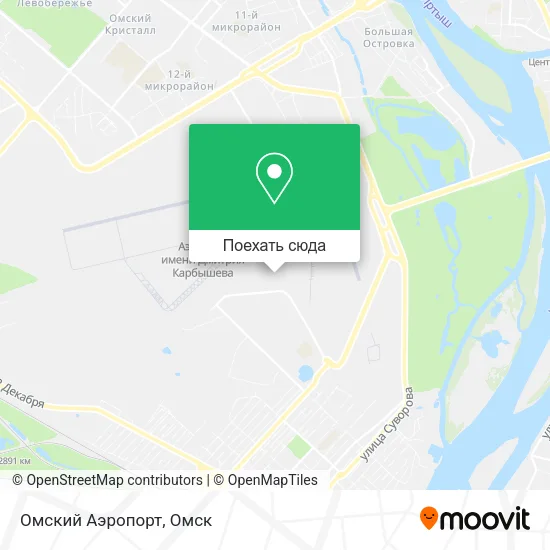 Карта Омский Аэропорт