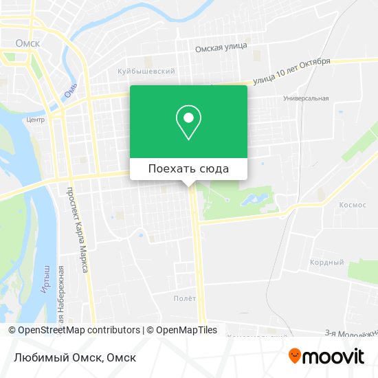 Карта Любимый Омск