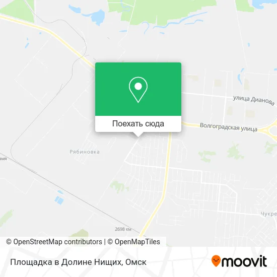 Карта Площадка в Долине Нищих