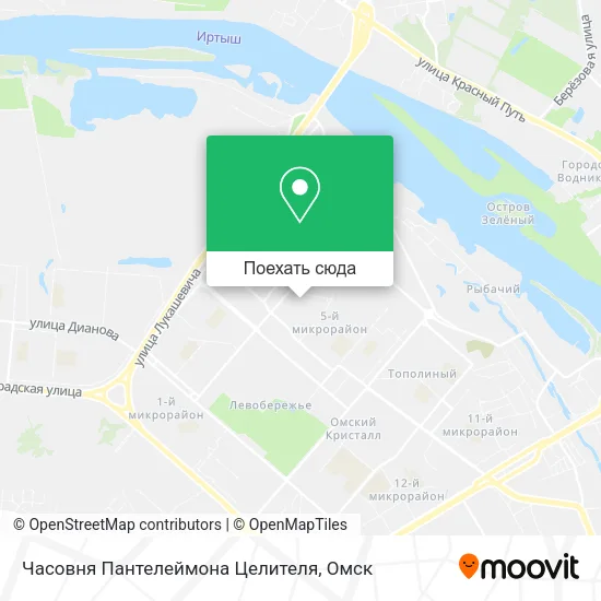 Карта Часовня Пантелеймона Целителя