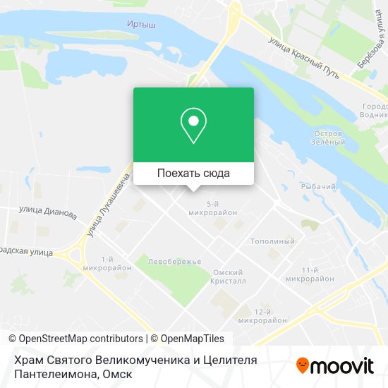 Карта Храм Святого Великомученика и Целителя Пантелеимона