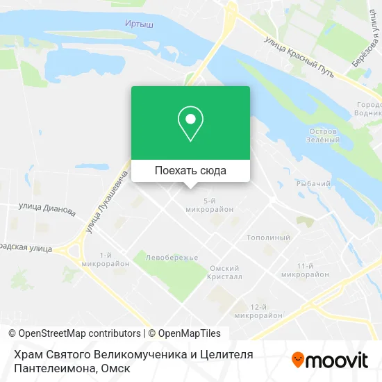 Карта Храм Святого Великомученика и Целителя Пантелеимона