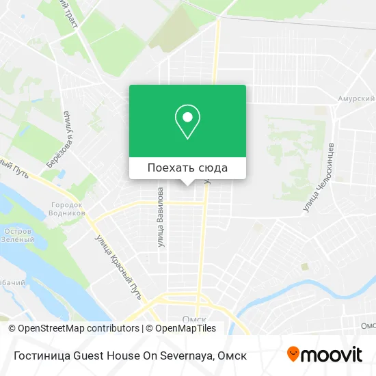 Карта Гостиница Guest House On Severnaya