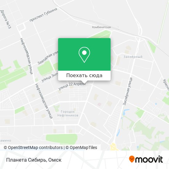 Карта Планета Сибирь