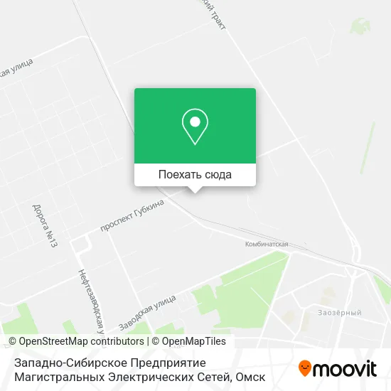 Карта Западно-Сибирское Предприятие Магистральных Электрических Сетей