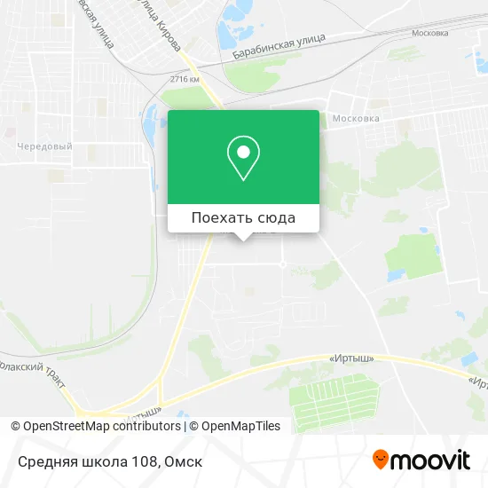 Карта Средняя школа 108