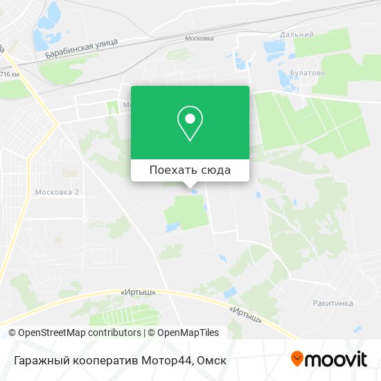 Карта Гаражный кооператив Мотор44