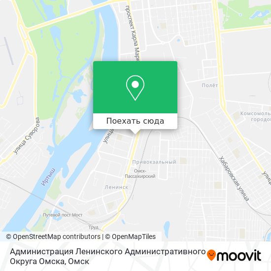 Карта Администрация Ленинского Административного Округа Омска