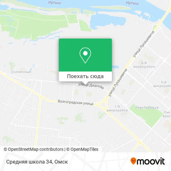Карта Средняя школа 34