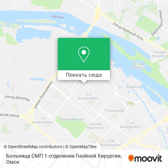 Карта Больница СМП 1-отделение Гнойной Хирургии