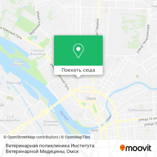 Карта Ветеринарная поликлиника Института Ветеринарной Медицины