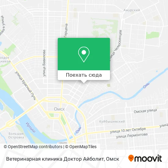 Карта Ветеринарная клиника Доктор Айболит