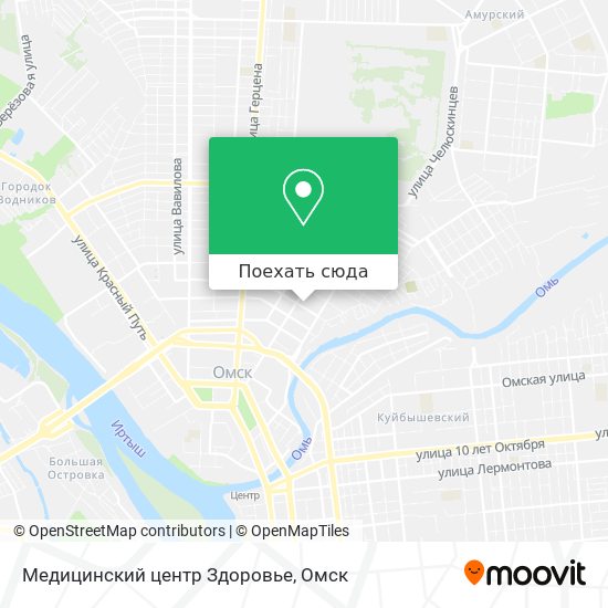 Карта Медицинский центр Здоровье