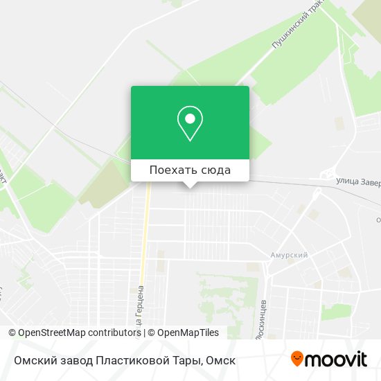 Карта Омский завод Пластиковой Тары