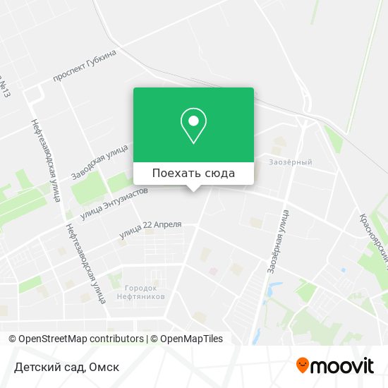 Карта Детский сад