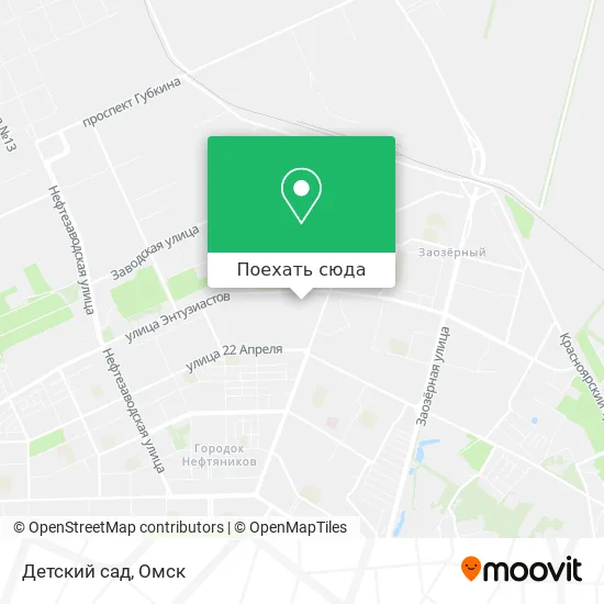 Карта Детский сад
