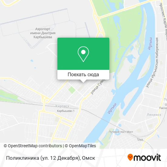 Карта Поликлиника (ул. 12 Декабря)