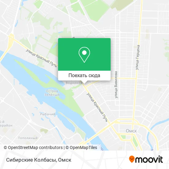 Карта Сибирские Колбасы