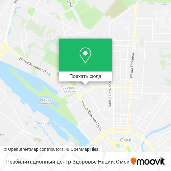 Карта Реабилитационный центр Здоровье Нации