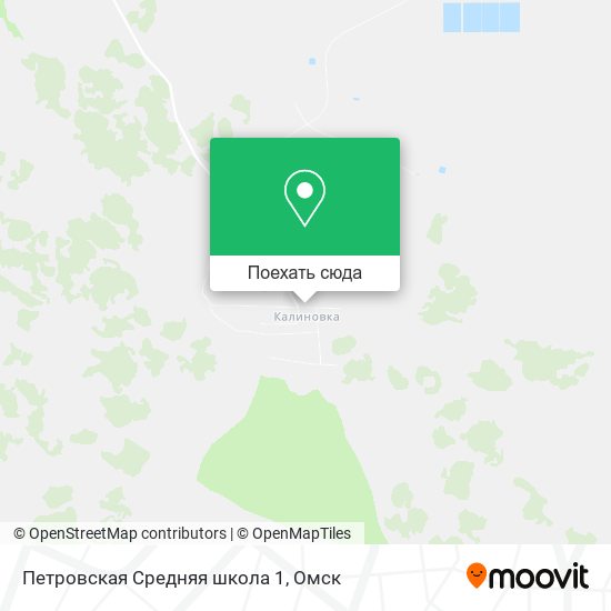 Карта Петровская Средняя школа 1
