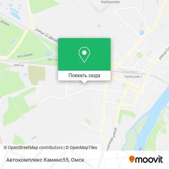 Карта Автокомплекс Каминс55