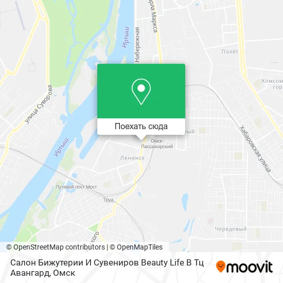 Карта Салон Бижутерии И Сувениров Beauty Life В Тц Авангард