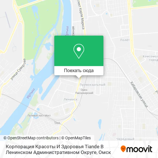 Карта Корпорация Красоты И Здоровья Tiande В Ленинском Административном Округе