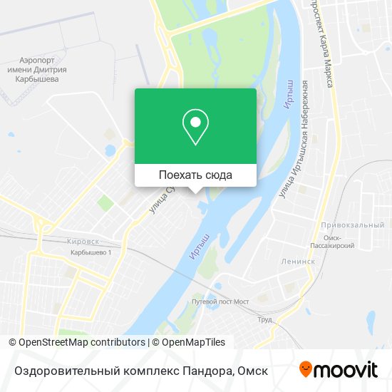 Карта Оздоровительный комплекс Пандора