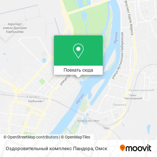 Карта Оздоровительный комплекс Пандора