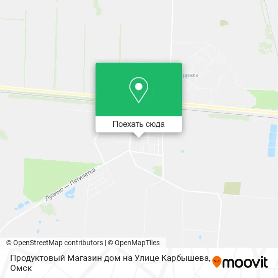 Карта Продуктовый Магазин дом на Улице Карбышева