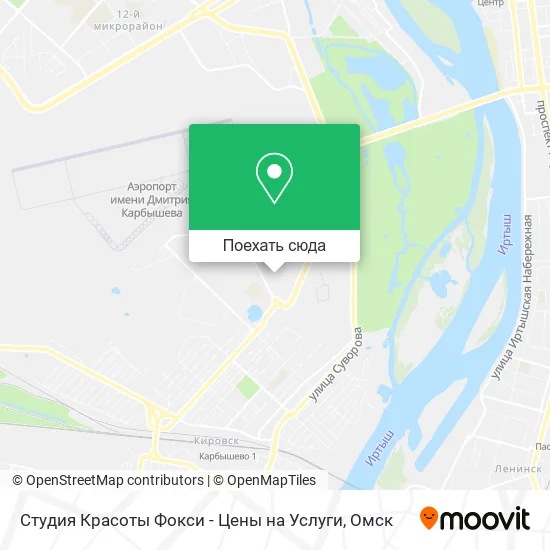 Карта Студия Красоты Фокси - Цены на Услуги