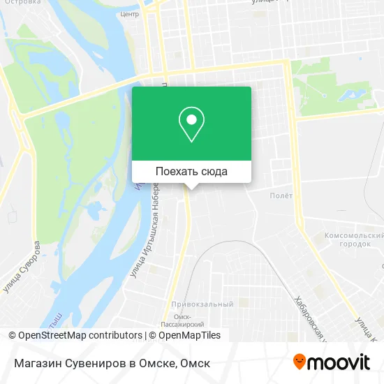 Карта Магазин Сувениров в Омске