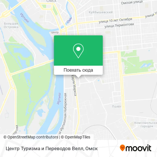 Карта Центр Туризма и Переводов Велл