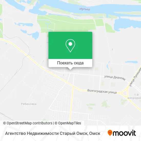 Карта Агентство Недвижимости Старый Омск