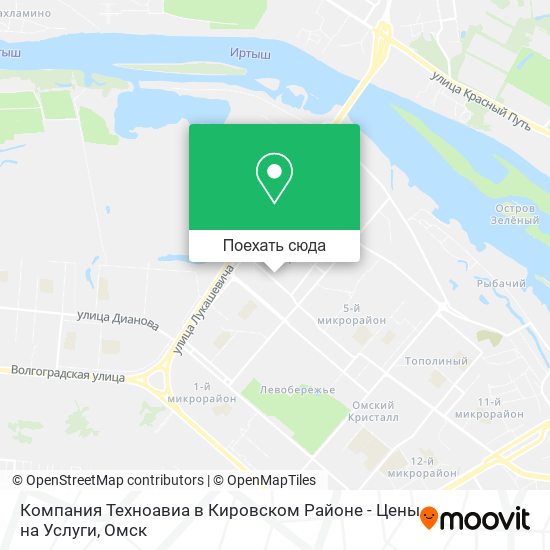 Карта Компания Техноавиа в Кировском Районе - Цены на Услуги