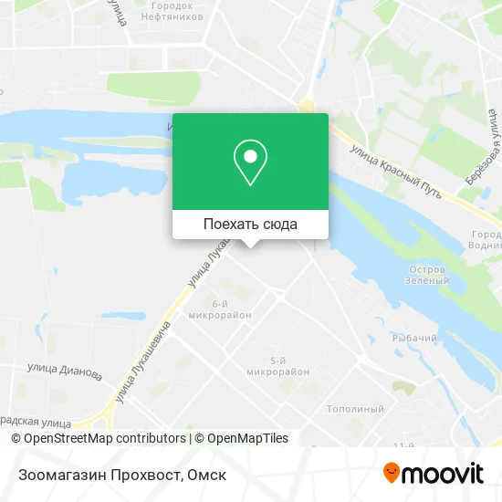 Карта Зоомагазин Прохвост