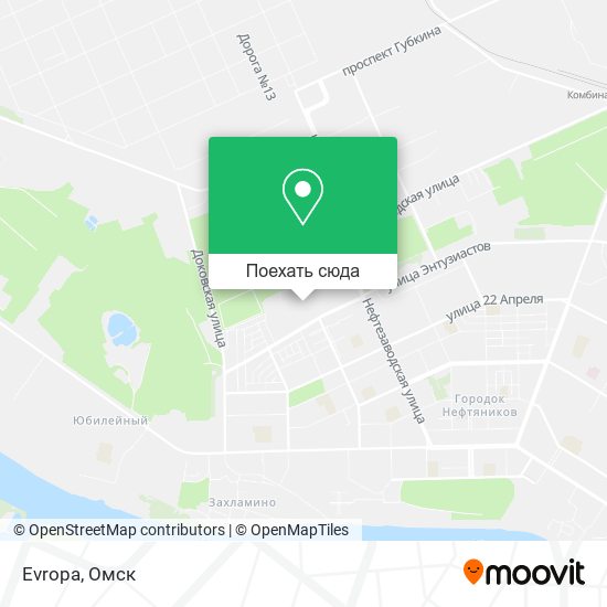 Карта Evropa