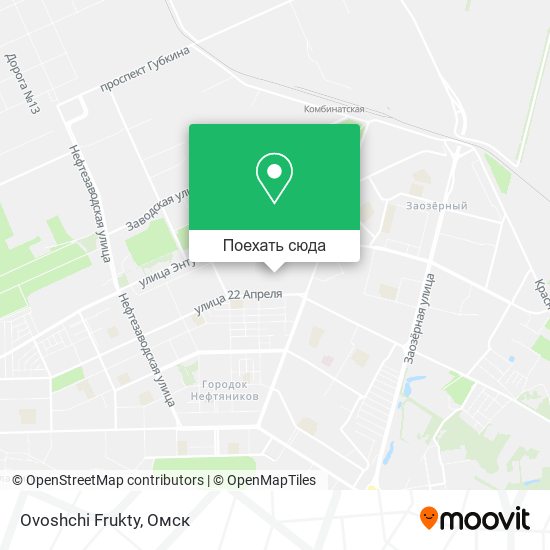 Карта Ovoshchi Frukty