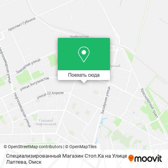 Карта Специализированный Магазин Стоп.Ка на Улице Лаптева