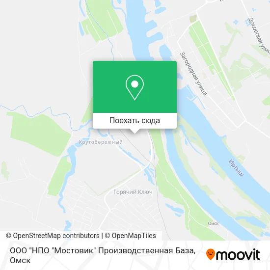 Карта ООО "НПО "Мостовик" Производственная База