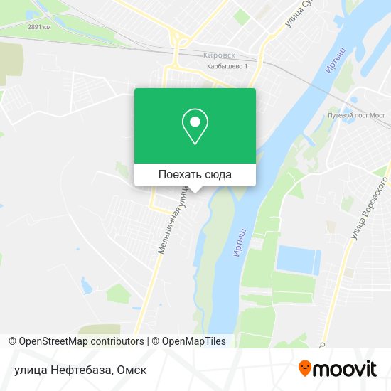 Карта улица Нефтебаза