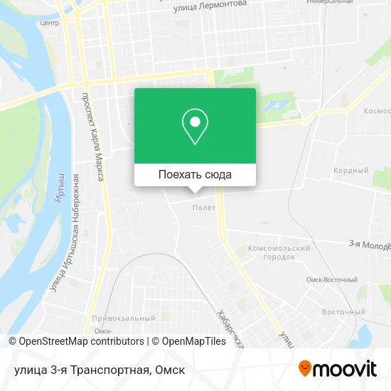 Карта улица 3-я Транспортная